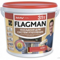 Краска фасадная силиконовая, 11л (14,0 кг) MAV FLAGMAN 31т (МАВ ФЛАГМАН 31т)